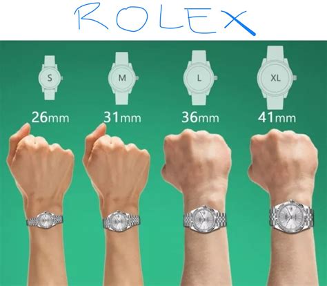 rolex watch size comparison|Rolex watch sizes women.